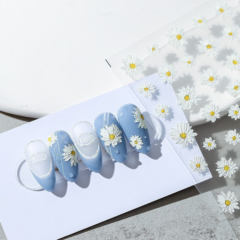 Hello Claws | White Daisy Nail Deco Sticker