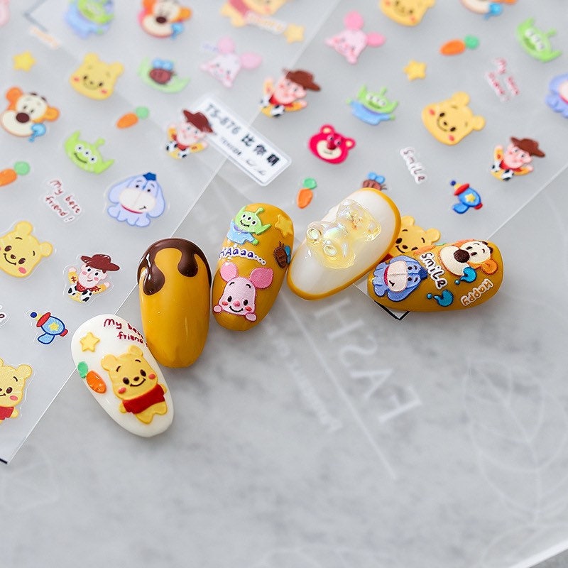 Hello Claws | Cartoon Bear Winnie the Pooh Nail Deco Sticker