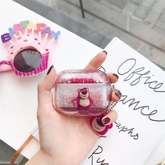 Strawberry Bear Airpods Case