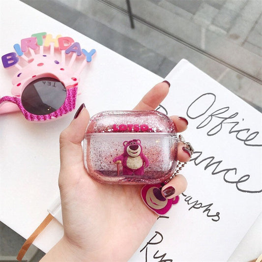 Strawberry Bear Airpods Case