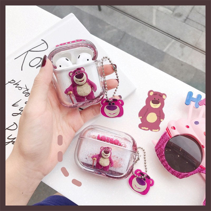 Strawberry Bear Airpods Case