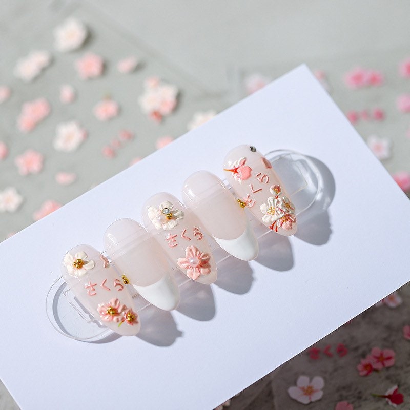 Hello Claws | Pink Cherry Blossom Nail Deco Sticker