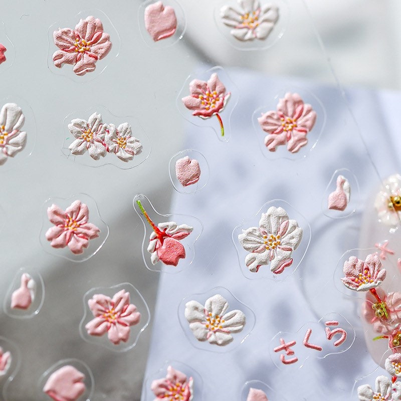Hello Claws | Pink Cherry Blossom Nail Deco Sticker