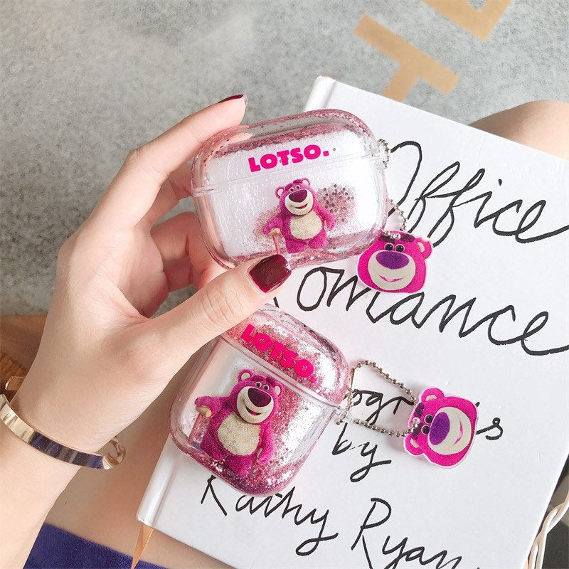 Strawberry Bear Airpods Case