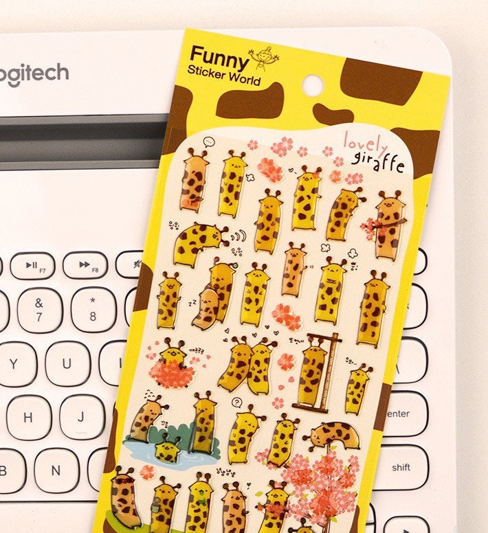 Funny Sticker world | Lovely Giraffe