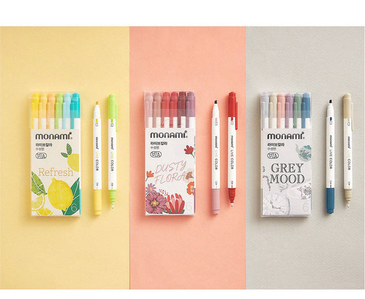 Monami Colourful 6 pen set