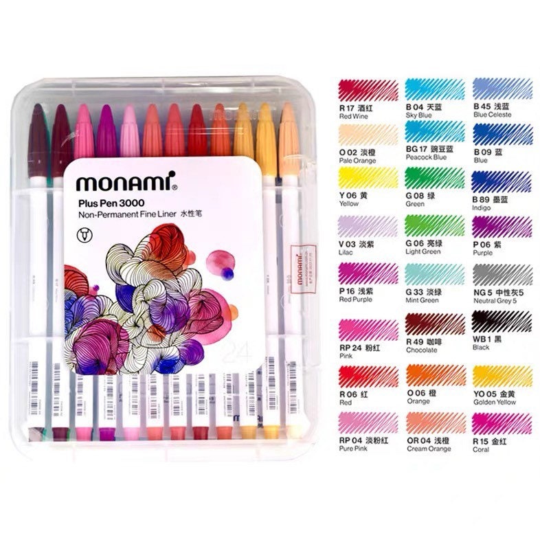 Monami plus 3000 pen set