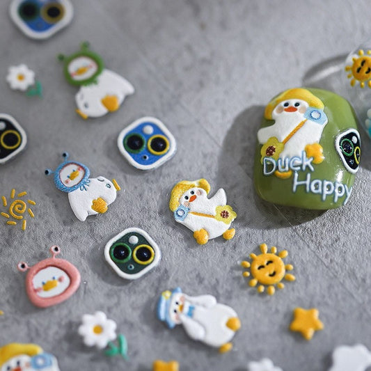 Hello Claws | Kawaii Duck Nail Deco Sticker