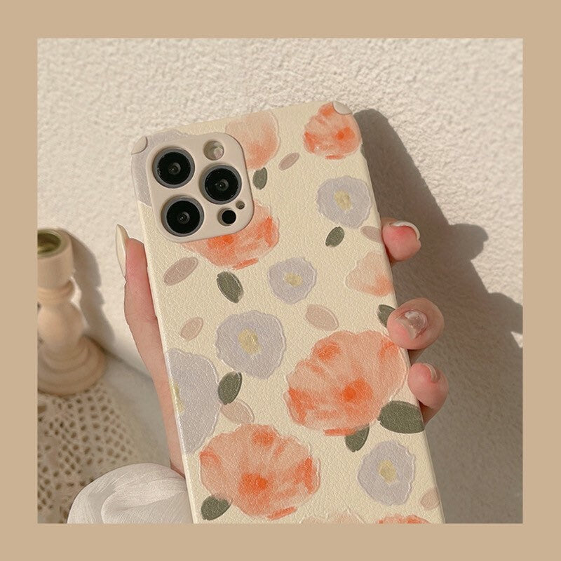 Puppy Blossoms iPhone case