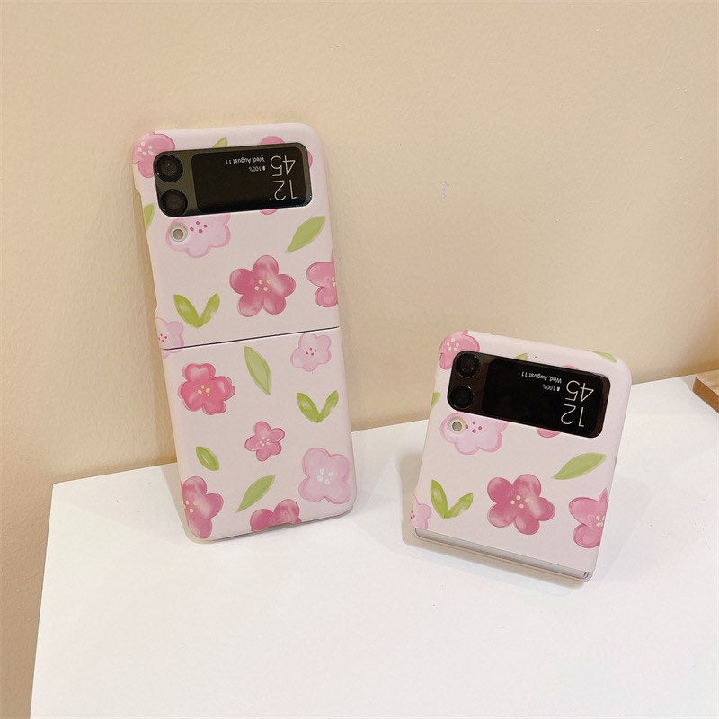 Samsung Galaxy Z Flip 4/ Z Flip 3 | Pink Flower Phone Cases