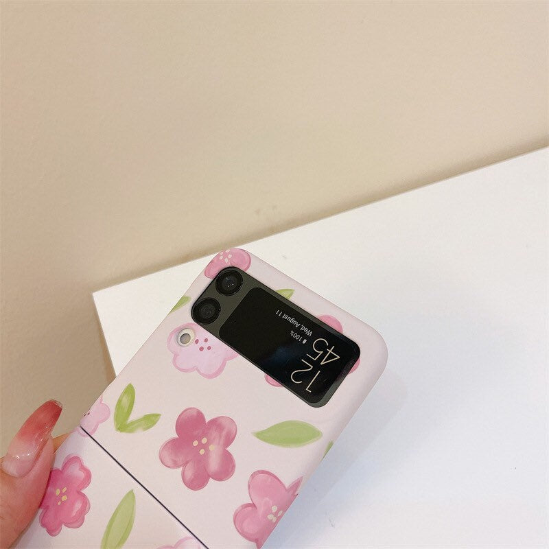 Samsung Galaxy Z Flip 4/ Z Flip 3 | Pink Flower Phone Cases