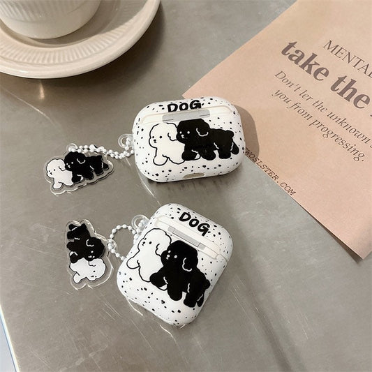 Black Puppy Airpods Case