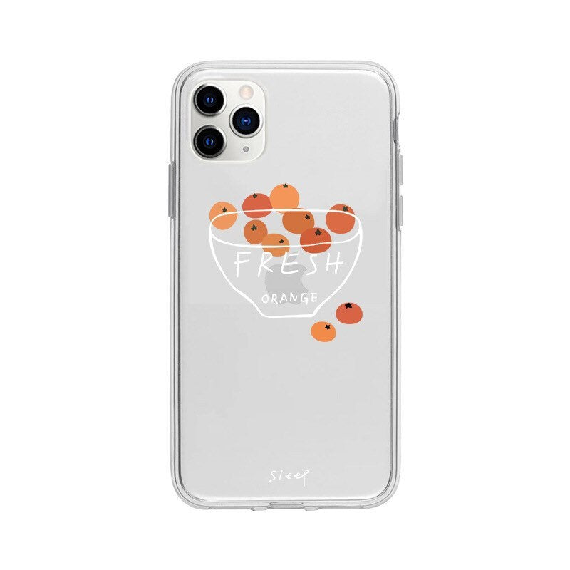 Orange Fresh Fruit iPhone case
