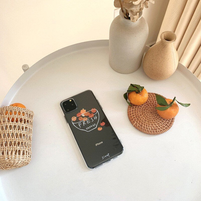 Orange Fresh Fruit iPhone case