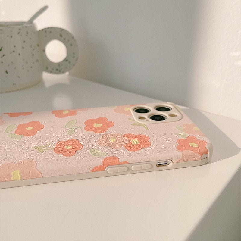 Pink rose iPhone case
