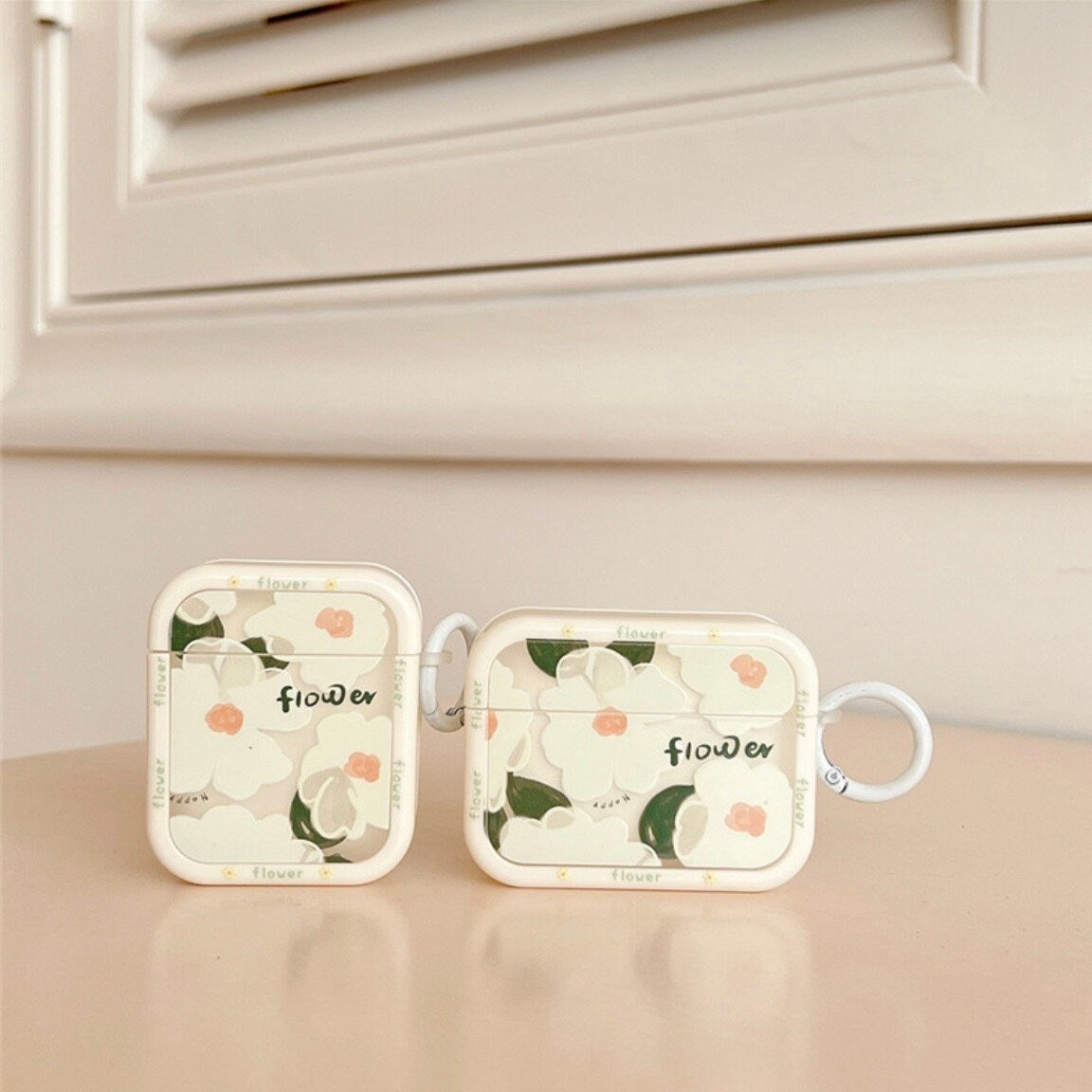 Flower Fresh Summer Clear Airpods case | Korean AirPods Case