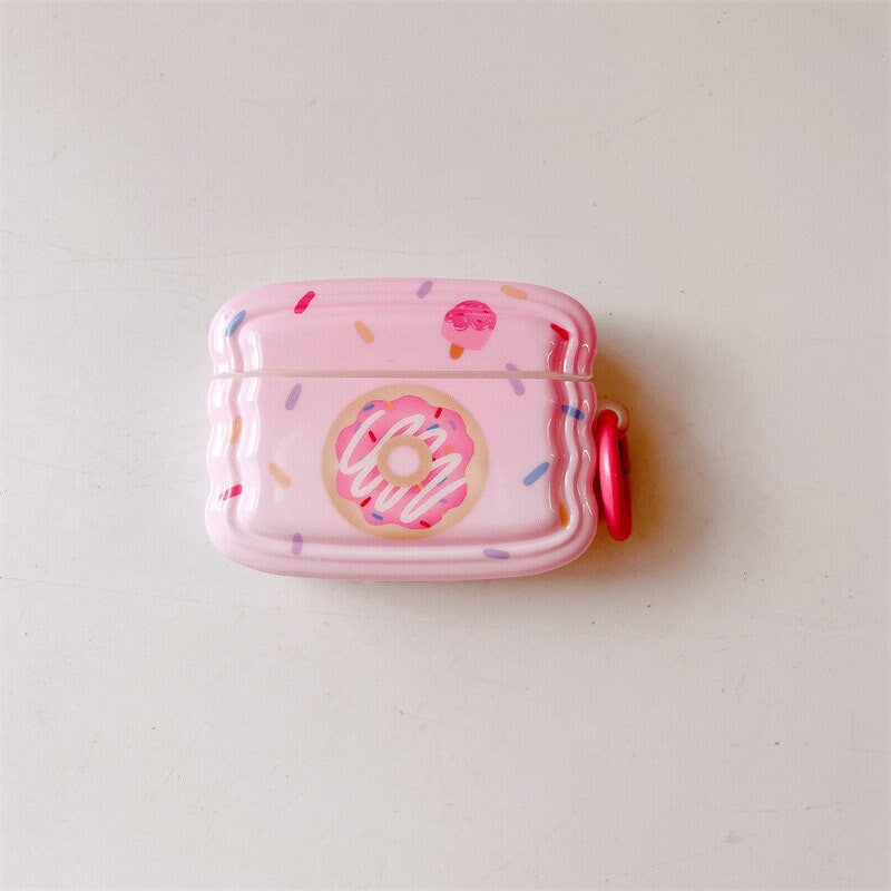 Pink Sweet Donut Airpods case | Korean AirPods Case
