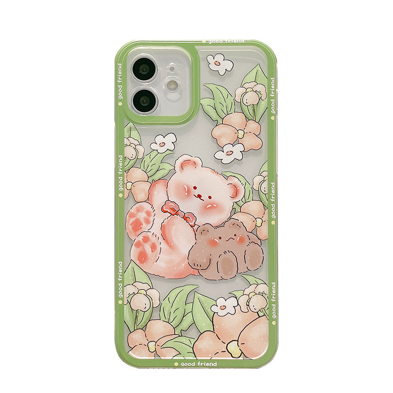 Spring Bear Flower iPhone case