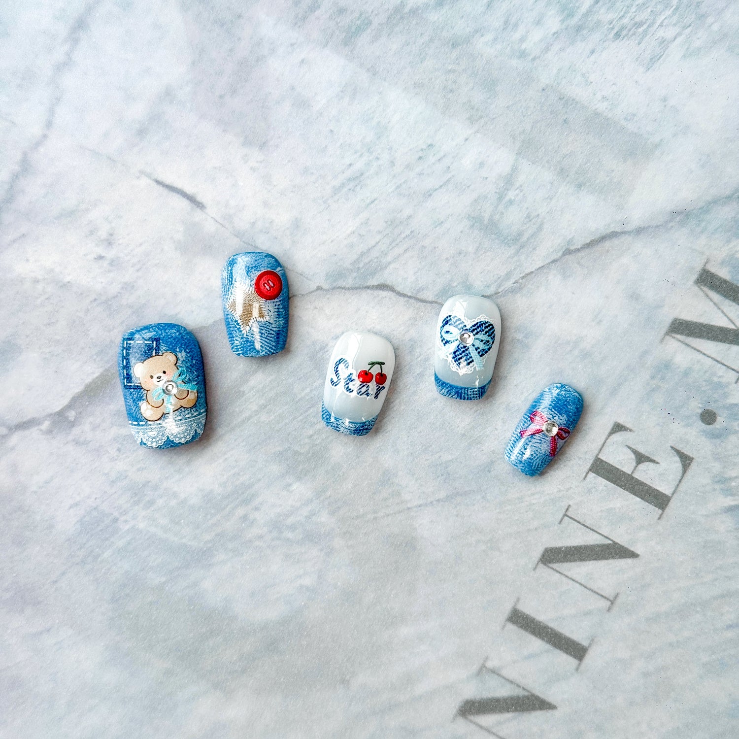 Hello Claws | Cowboy Bear Press-on Nail 
