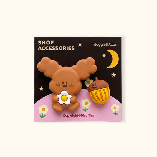 Bluuf Tag | Dog, Acorn, Apple & Tree Shoe Charms 
