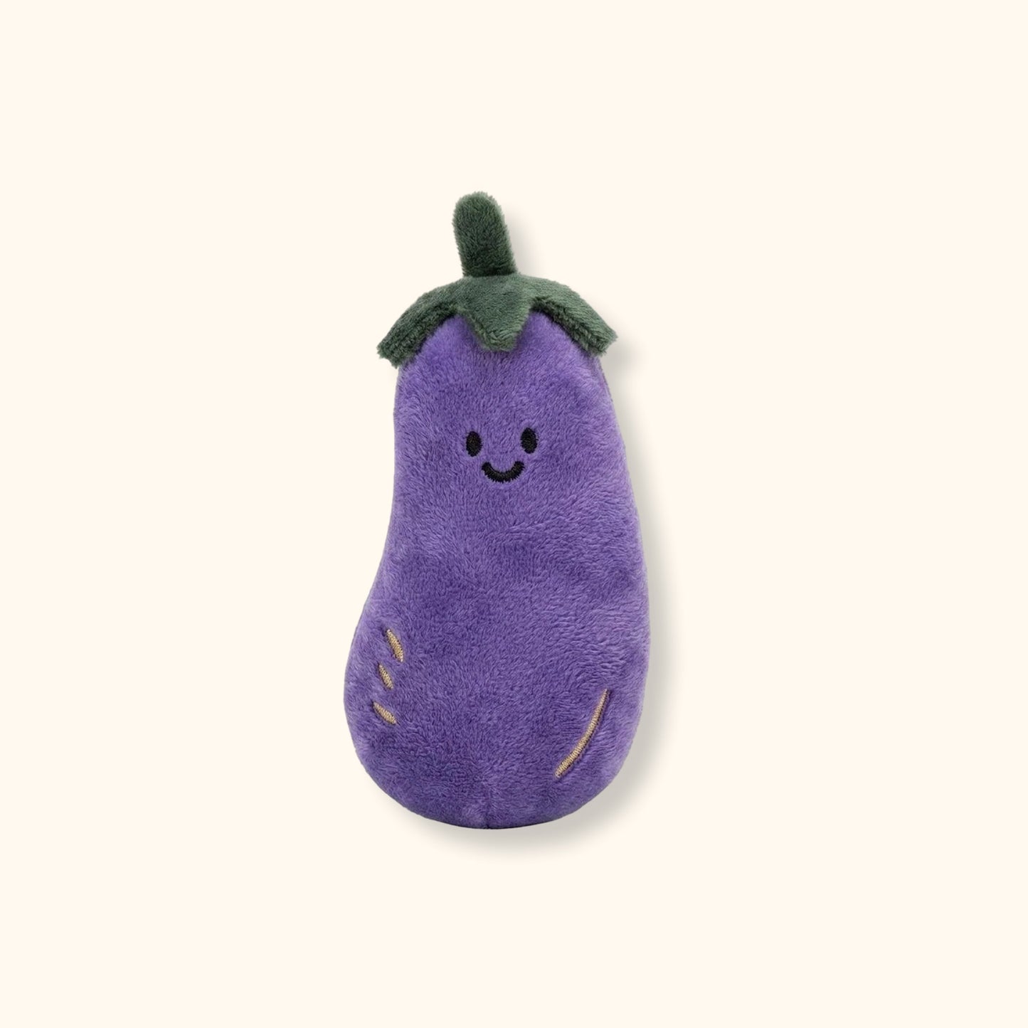 Daily White | Eggplant Plush Charm 