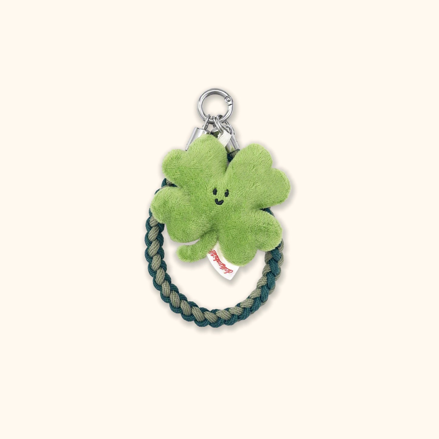 Daily White | Mini Lucky Clover Plush Charm 