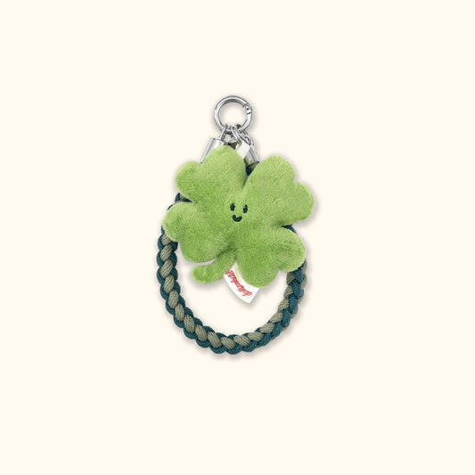 Daily White | Mini Lucky Clover Plush Charm 