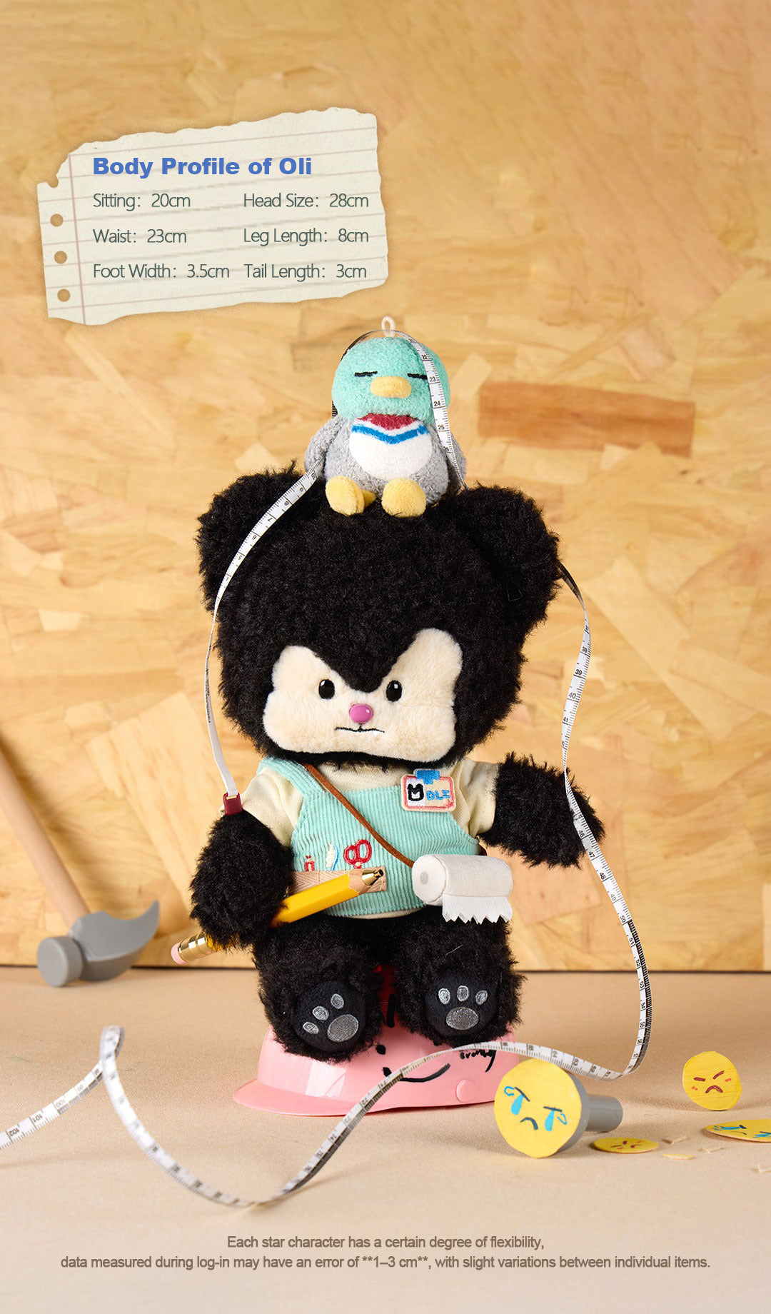 Bobo Nuts | "Oli Fix.Co" Bearly Repairing Plush Toy 