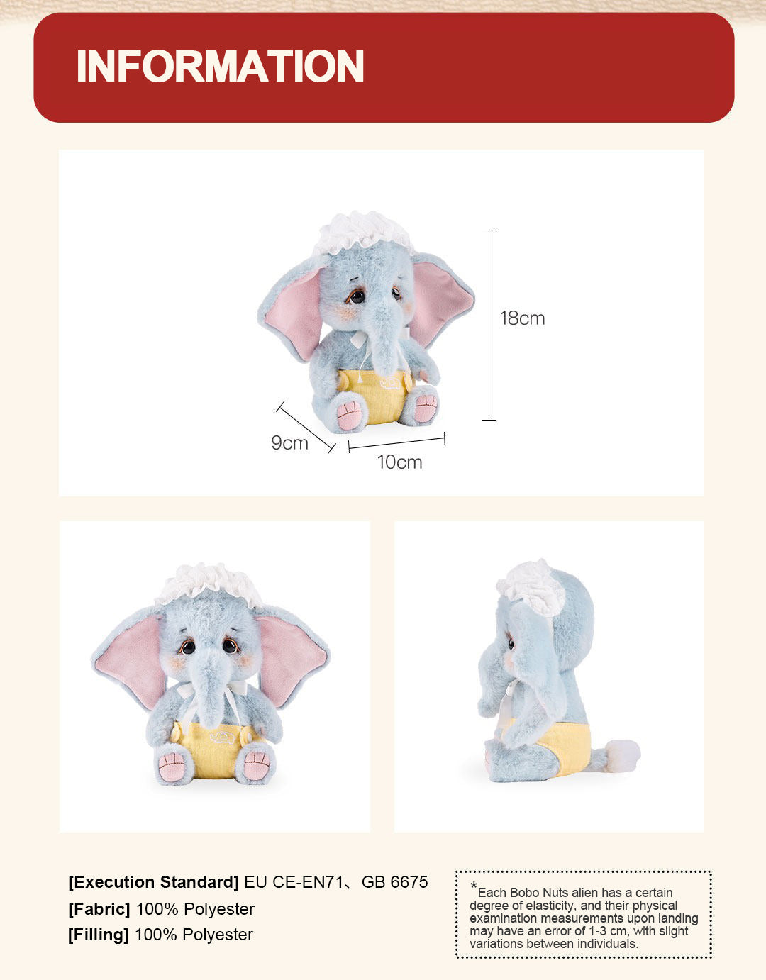 Bobo Nuts | Rubii Elephant Childish Wish Plush Toy 