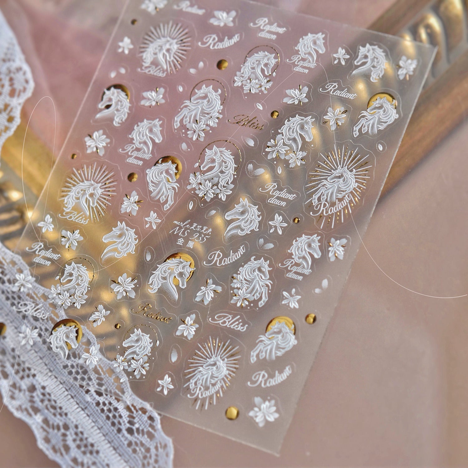 Hello Claws | Cherry Blossoms  And Horse Nail Deco Sticker 