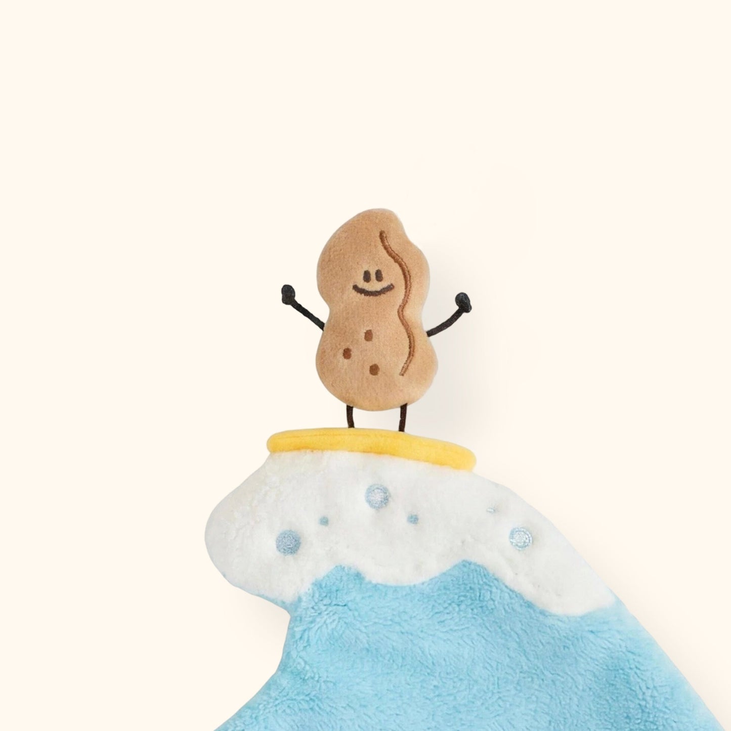Fickle Plan | Surfing Peanut Hanging Hand Towel 
