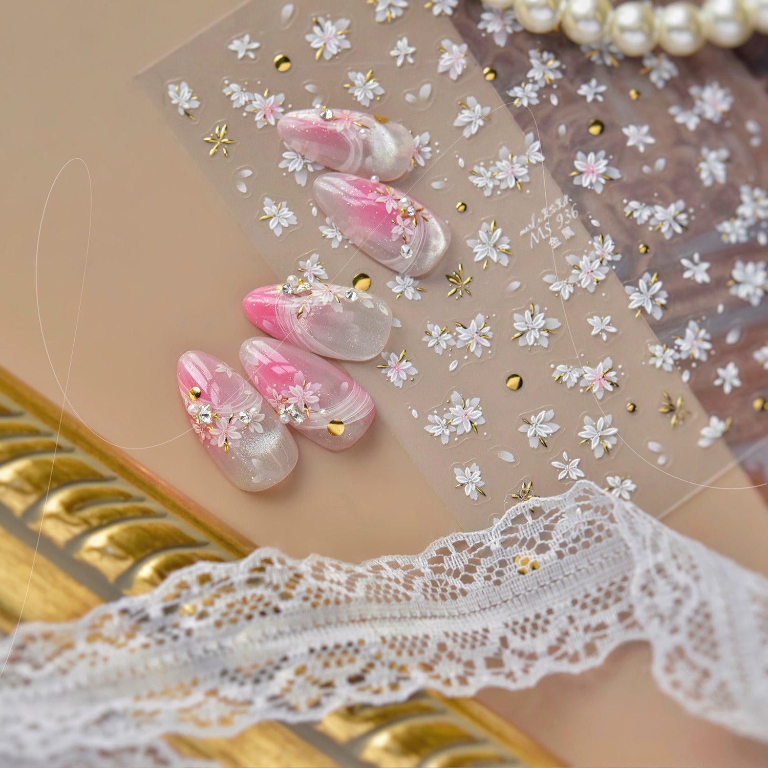 Hello Claws | Cherry Blossoms  And Horse Nail Deco Sticker 