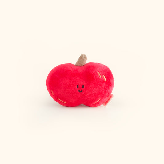 Daily White | Heart Apple Plush Charm
