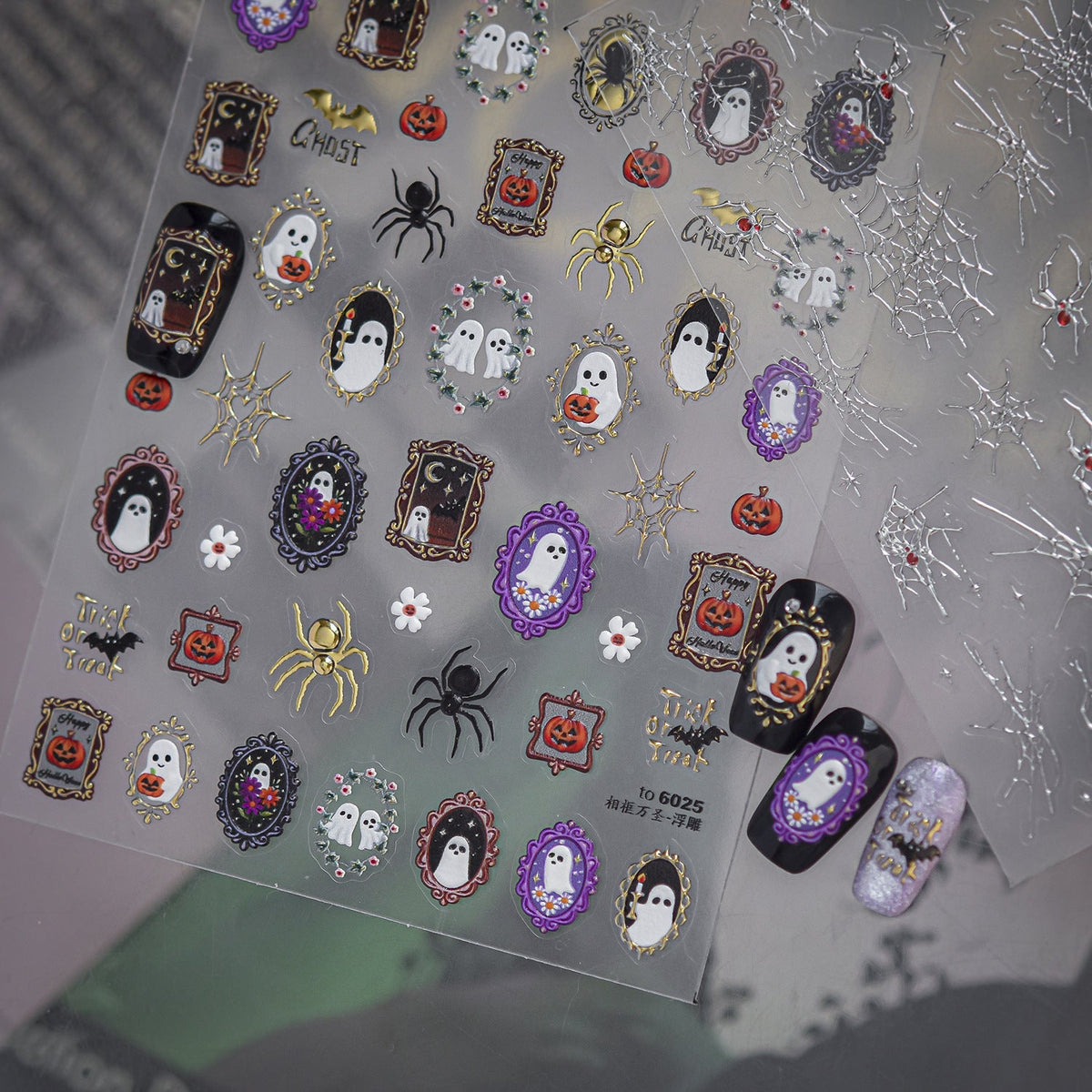 Hello Claws | Halloween Spider Nail Deco Stickers 