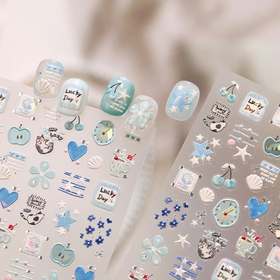 Hello Claws | Apple Star Nail Deco Sticker 