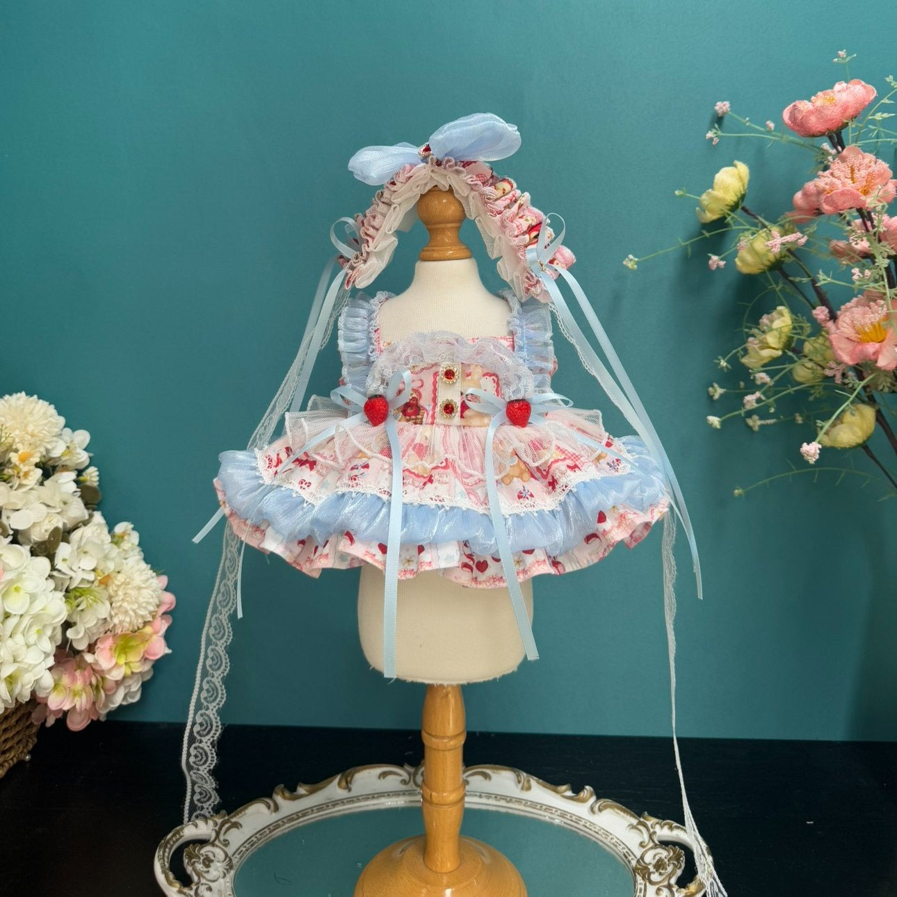 Sewing | Strawberry Cake Doll Princess Dress 