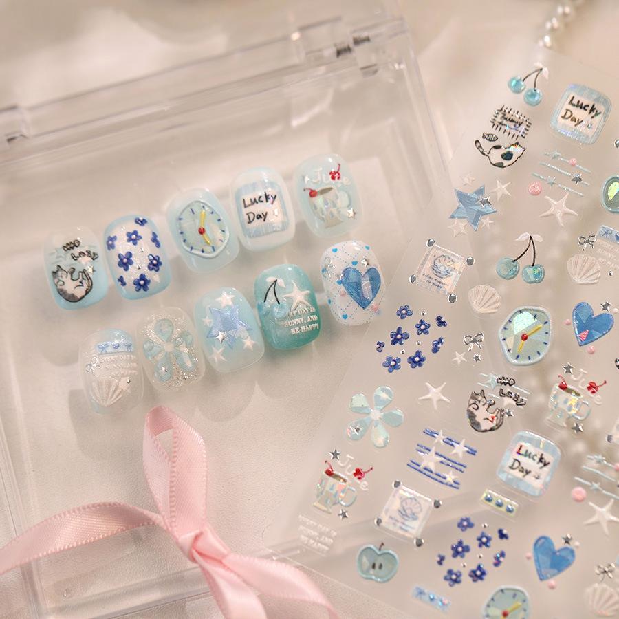 Hello Claws | Apple Star Nail Deco Sticker 
