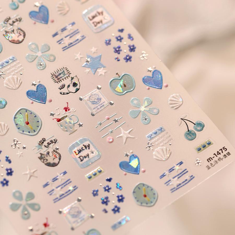 Hello Claws | Apple Star Nail Deco Sticker 