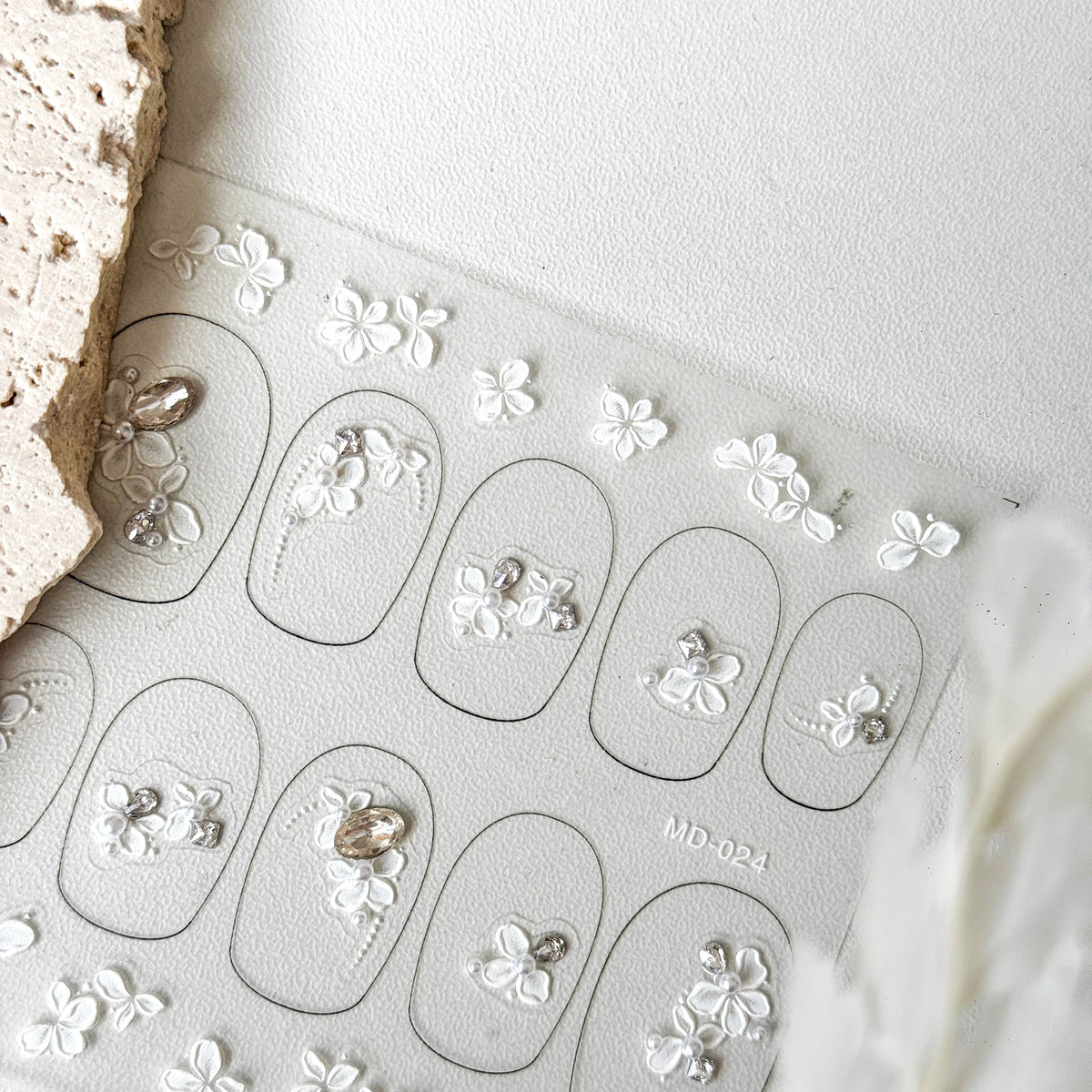 Hello Claws | Flower Diamond Wedding Nail Deco Sticker 