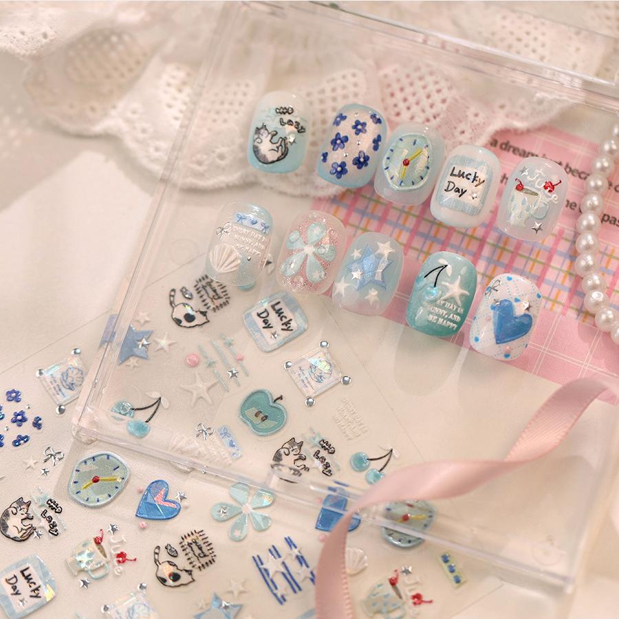 Hello Claws | Apple Star Nail Deco Sticker 