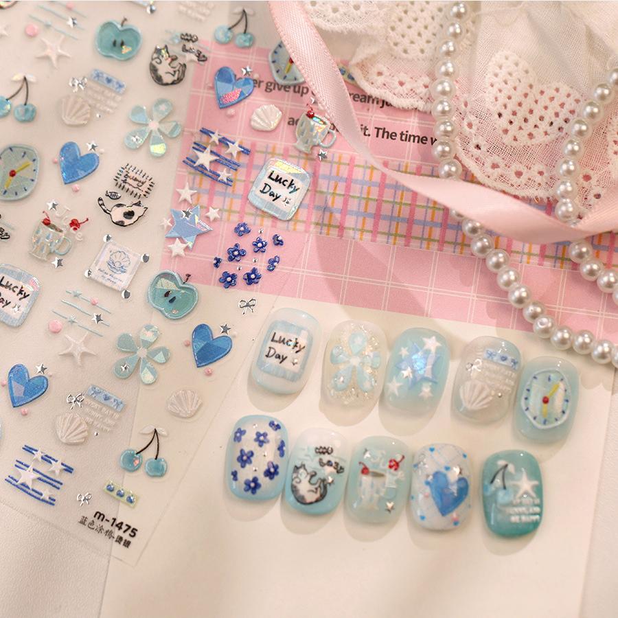 Hello Claws | Apple Star Nail Deco Sticker 