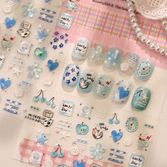 Hello Claws | Apple Star Nail Deco Sticker 