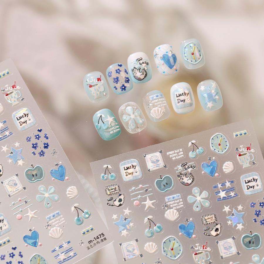 Hello Claws | Apple Star Nail Deco Sticker 