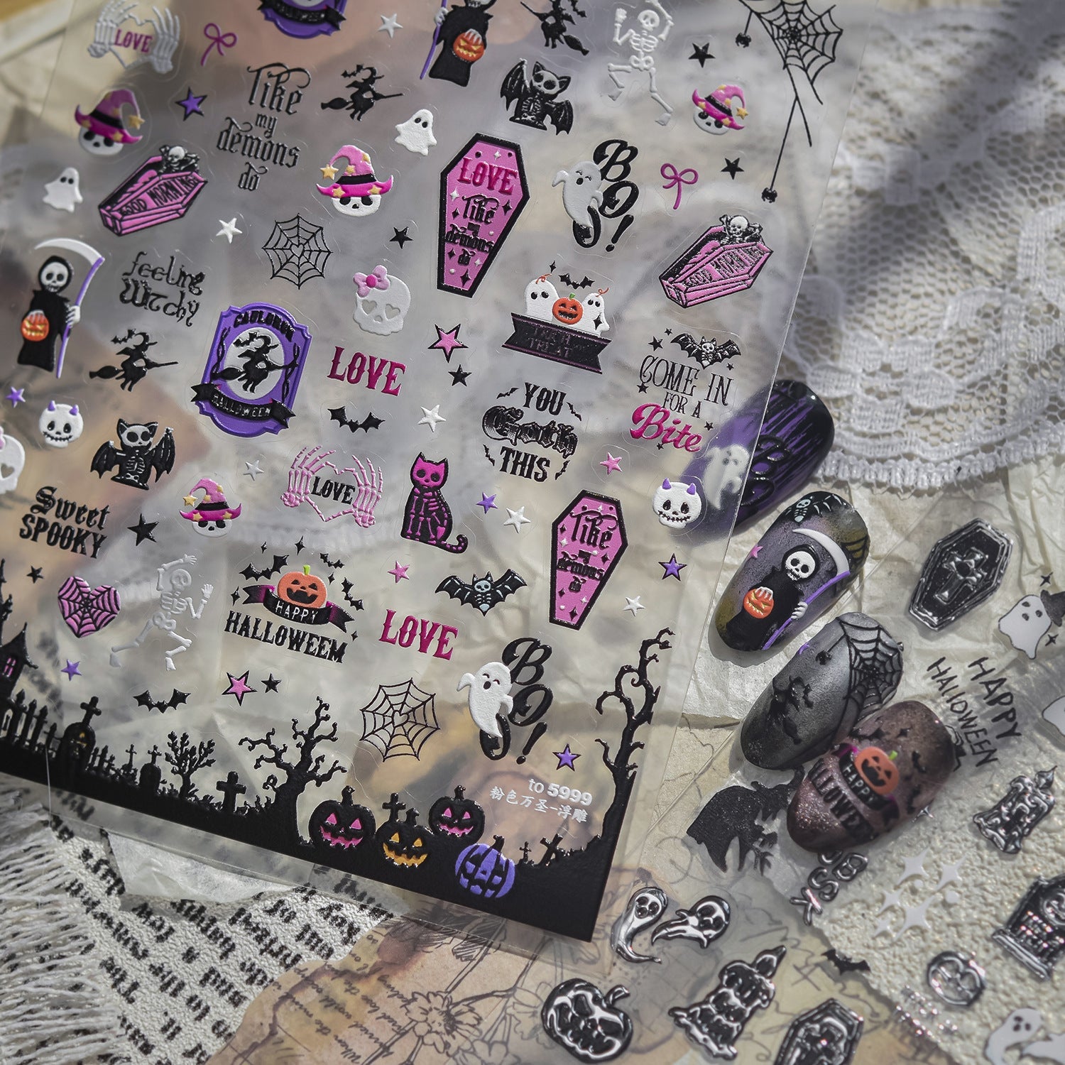 Hello Claws | Halloween Night Nail Deco Stickers 