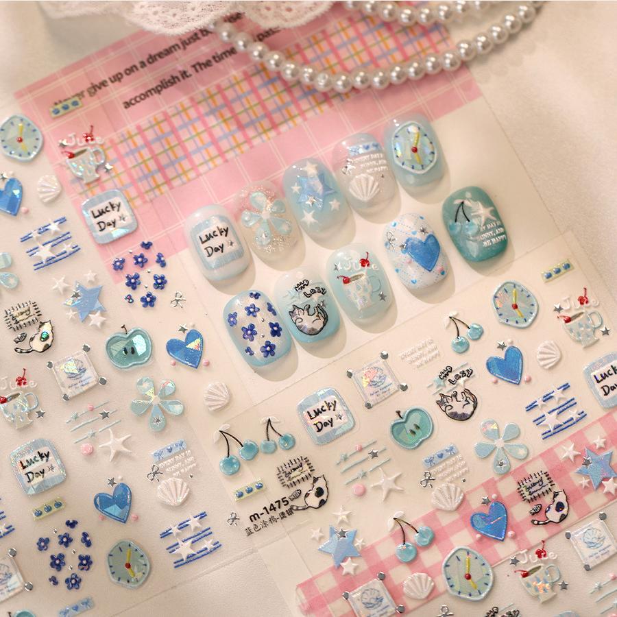 Hello Claws | Apple Star Nail Deco Sticker 