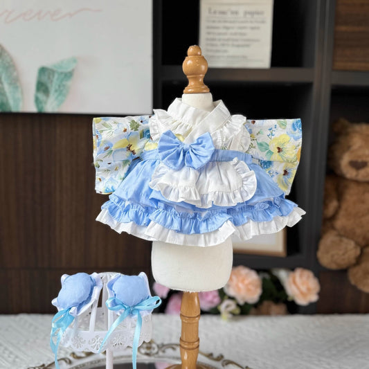 Sewing | Blue Enchantress Doll Lolita Kimono Dress 