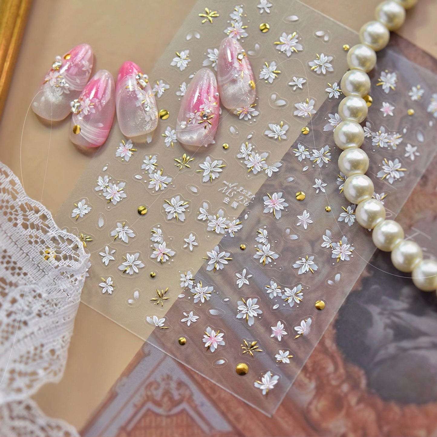 Hello Claws | Cherry Blossoms  And Horse Nail Deco Sticker 