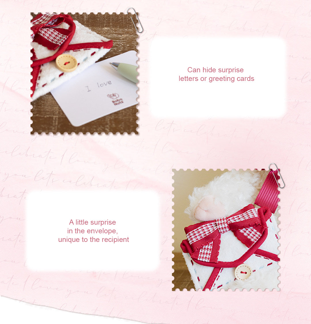 Bobo Nuts | Plush Gift Box & Envelope Accessories