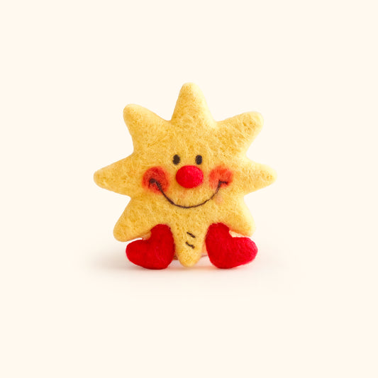 NINIGOGO | Sun Star Needle Felted Brooch