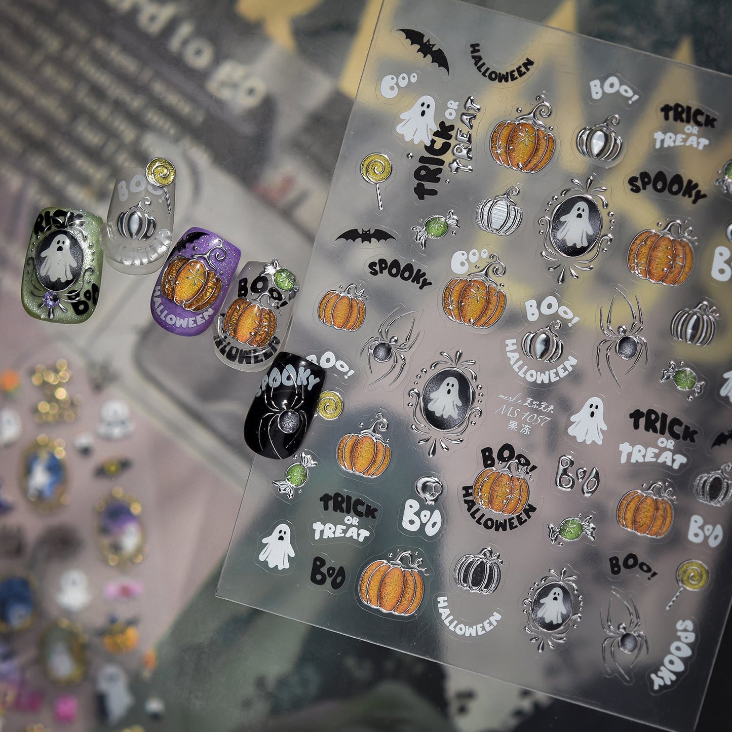 Hello Claws | Halloween Pumpkin Nail Deco Stickers 